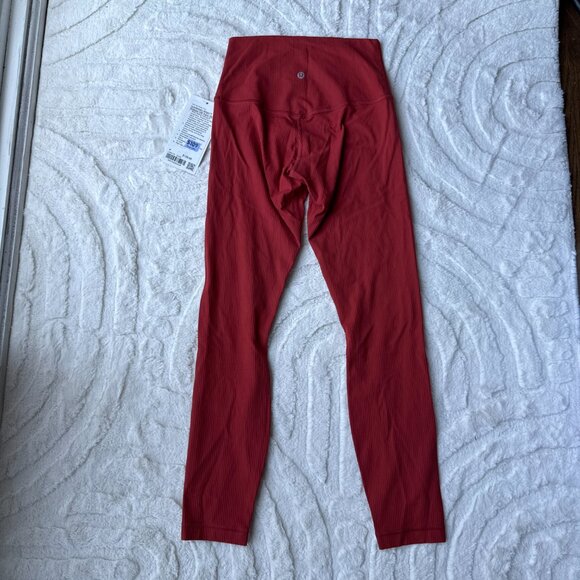 Lululemon Align™ Ribbed HR Pant 25” — Cayenne Red (4) - Picture 3 of 5